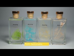 Parfum Ruangan Reed Diffuser Alami Kustom 200ml Dengan Dekorasi Bunga Palsu