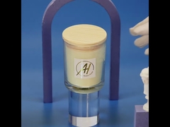 AROMA HOME Private Label Lilin Kaca Beraroma Mewah Hitam Putih