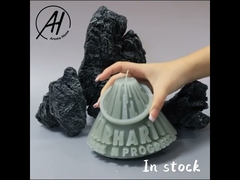 Lilin Beraroma Kedelai Keramik Sumbu Bebas Timah 230g 6*6*10cm