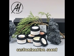 ODM 6 Oz Wadah Timah Lilin Merah Hijau Bulat Dengan Biji Kopi