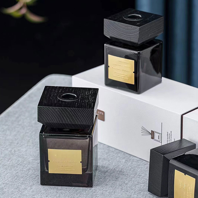 Minyak Wangi Mewah Botol Kaca Hitam Reed Diffuser 100ml