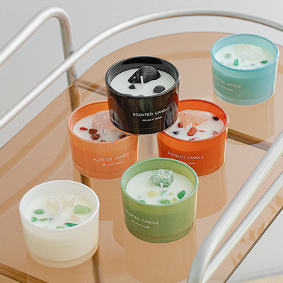 Fragrance Mini Jar Lilin Kedelai Beraroma Kecil Logo Kustom Label Pribadi Dalam Jumlah Besar
