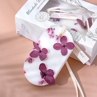 AROMA RUMAH Grosir Buatan Tangan Kering Bunga Mobil Home Fragrance Scented Soy Wax Tablet Lilin