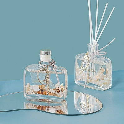 Botol Unik Kotak Kado Sampul Kontainer Kaca Minyak Beraroma Laut Reed Diffuser