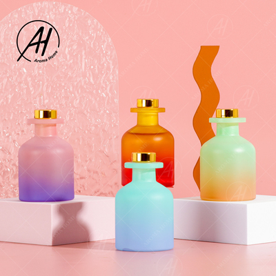 Dekorasi Rumah Fragrance Gradient Minyak Esensi Aroma Reed Diffuser Dengan Kotak