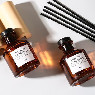 Botol Kaca Disesuaikan Dekorasi Rumah Hotel Aroma Reed Diffuser 50ML