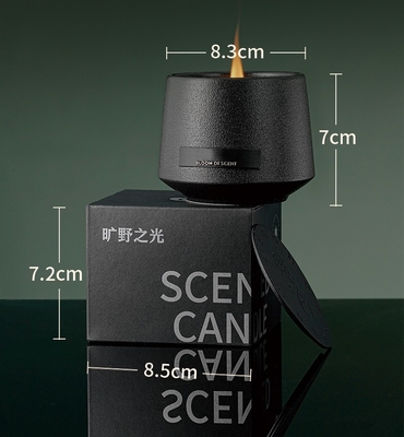 Aroma Customized Keramik Hitam Hadiah Lilin Beraroma Untuk Dekorasi Rumah