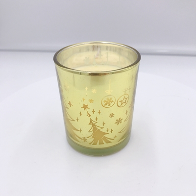 Lilin Rumah Aroma Elektroplating Kuning Buatan Rumah Untuk Aromaterapi