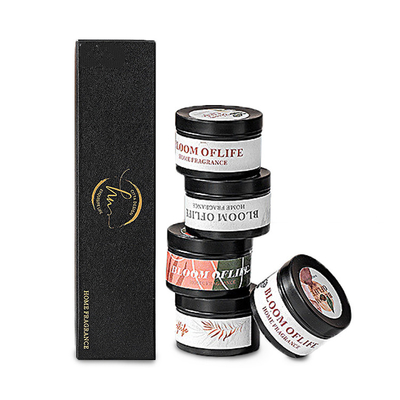 Lilin Timah Beraroma Permen Ulang Tahun Kustom 6 Oz Kaleng Dengan Tutup