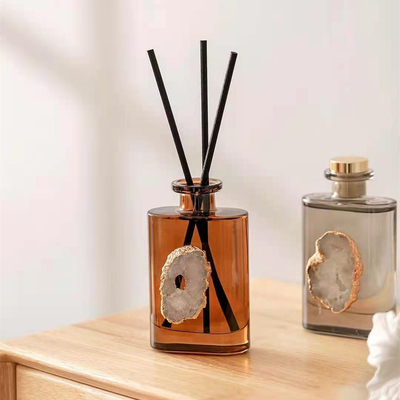 Aroma Reed Diffuser 180ml Brown Luxury Gift Set Dengan Dekorasi White Shell