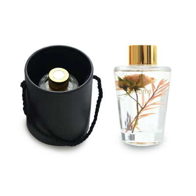 Amber Patchouli Glass Reed Diffuser Mini Reed Diffuser Untuk Kamar Mandi