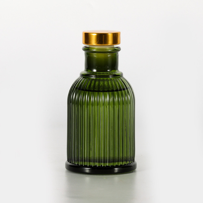 Botol Kaca Wangi Taman Reed Diffuser Private Label 100ml Dengan Tutup Logam Emas
