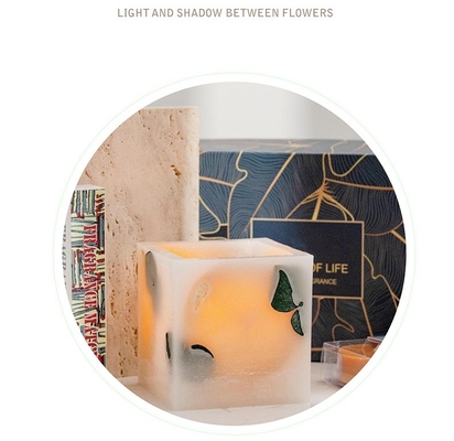 Fragrance Private Label Tea Wax Soy Wax Pillar Hadiah Lilin Beraroma Disesuaikan
