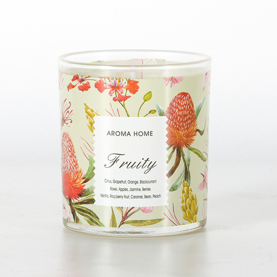 Private Label Gelas Aromaterapi Lilin Wangi Kedelai Mewah 220G 8x9cm