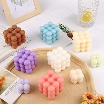 AROMA RUMAH Kubus Bentuk Bola Macarons Warna Lilin Ukir Beraroma Untuk Pernikahan