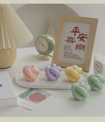 AROMA RUMAH Buatan Tangan Dekorasi Rumah Kecil Lucu Twist Bola Ajaib Simpul Bentuk Lilin Ukir Lilin Aroma