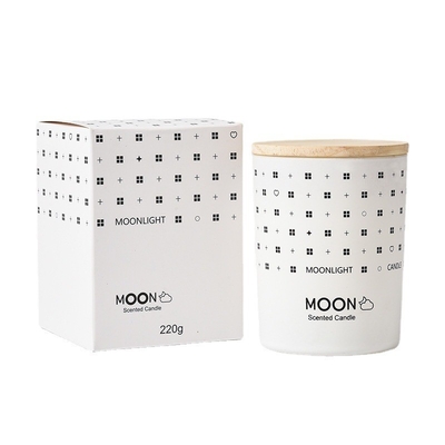 AROMA RUMAH Kustom Mewah Nordic Pernikahan Hari Ibu Bulan Aroma Tanpa Asap Lilin Aromaterapi Lilin Beraroma Di Kaca