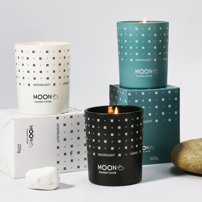 Aromaterapi Organik Lilin Jar Beraroma Lilin Label Pribadi Tahan Lama