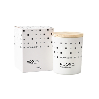 AROMA RUMAH Alami Natal Banyak Digunakan Gradien Nordic Style Lilin Kaca Jar Lilin Beraroma dengan Kotak Lipat