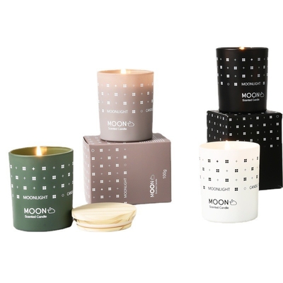 Aromaterapi Organik Lilin Jar Beraroma Lilin Label Pribadi Tahan Lama
