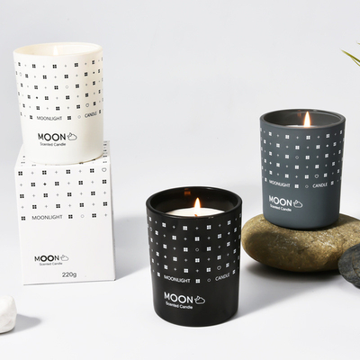 Aromaterapi Organik Lilin Jar Beraroma Lilin Label Pribadi Tahan Lama