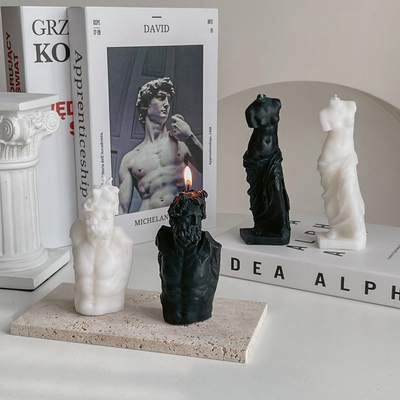 AROMA RUMAH Cinta Romantis Lilin Beraroma David Venus Laocoon Tubuh Manusia Patung Lilin Lilin Beraroma Hadiah Ulang Tahun