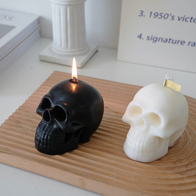 Halloween Dekorasi Rumah Kreatif Lilin Kedelai Buatan Tangan Tengkorak Lilin Wangi