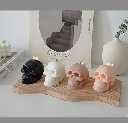 Halloween Dekorasi Rumah Kreatif Lilin Kedelai Buatan Tangan Tengkorak Lilin Wangi