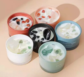 Fragrance Mini Jar Lilin Kedelai Beraroma Kecil Logo Kustom Label Pribadi Dalam Jumlah Besar