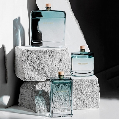 Rumah Aromaterapi Minyak Esensial Reed Diffuser Parfum Botol Kaca Kristal
