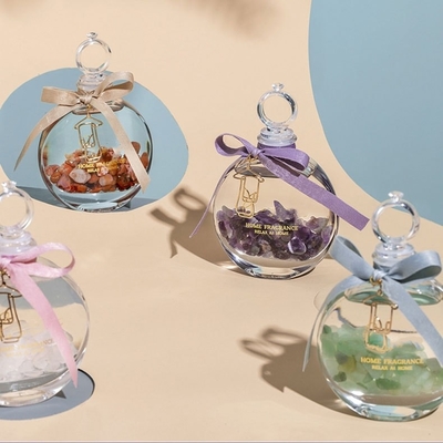 Rumah Aromaterapi Essential Oil Fragrance Parfum Crystal Glass Bottle Reed Diffuser
