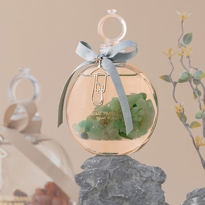Rumah Aromaterapi Essential Oil Fragrance Parfum Crystal Glass Bottle Reed Diffuser