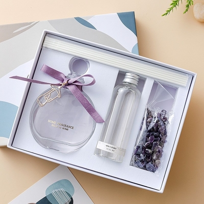 Rumah Aromaterapi Essential Oil Fragrance Parfum Crystal Glass Bottle Reed Diffuser