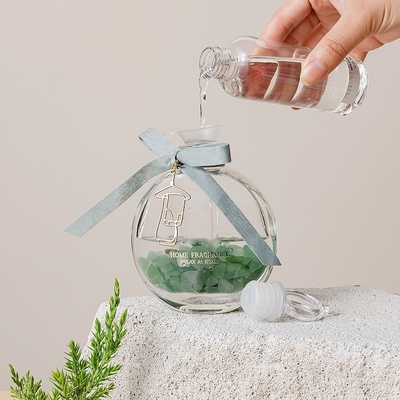 Rumah Aromaterapi Essential Oil Fragrance Parfum Crystal Glass Bottle Reed Diffuser