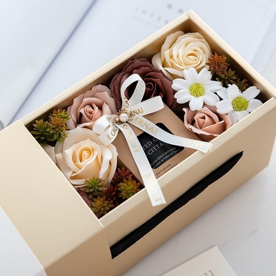 2023 Bunga Abadi Lilin Aromaterapi Kotak Hadiah Hari Valentine Hari Ibu Hadiah Ulang Tahun Hadiah Mawar Bunga Kering Bouq