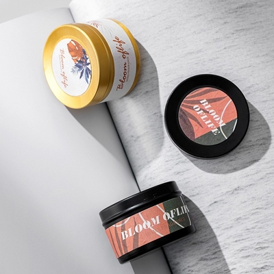 AROMA RUMAH Disesuaikan Mini Warna Hitam dan Emas Gift Set 5 Aroma Wangi Rumah Lilin Lilin Kedelai Beraroma