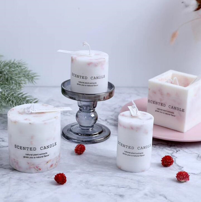 AROMA HOME Luxury Wedding Gift Travel Scented Pillar Candle Logo Kustom