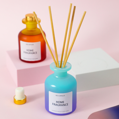 Botol Minyak Esensial Aromaterapi Botol Kaca Kamar Tidur Udara Segar Bunga Reed Diffuser