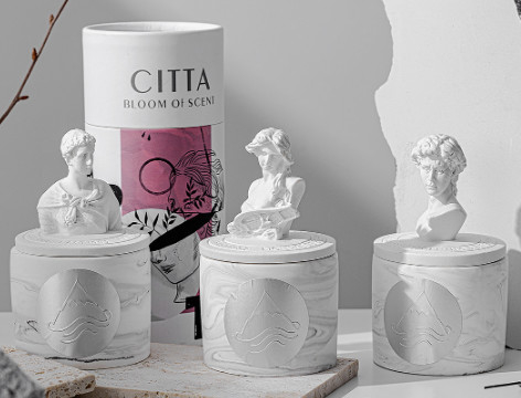 Wewangian Buatan Tangan Lilin Beraroma George David COS Plester Gypsum Sculpture