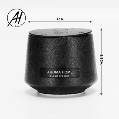 Black Matte Glass Jar Soy Wax Scented Aroma Home Candles Custom Private Label