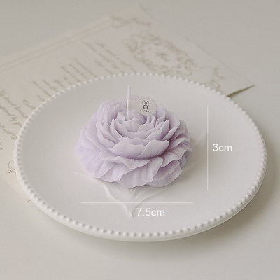 AROMA RUMAH Bentuk Bunga Peony Ukiran Lilin Lilin Aromaterapi Beraroma Buatan Tangan