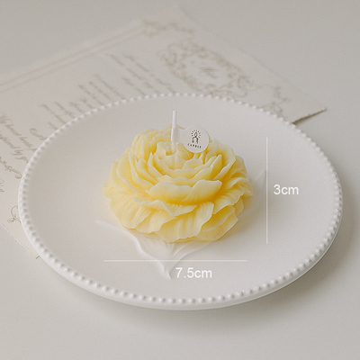 AROMA RUMAH Bentuk Bunga Peony Ukiran Lilin Lilin Aromaterapi Beraroma Buatan Tangan
