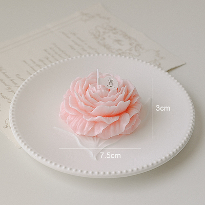 AROMA RUMAH Bentuk Bunga Peony Ukiran Lilin Lilin Aromaterapi Beraroma Buatan Tangan