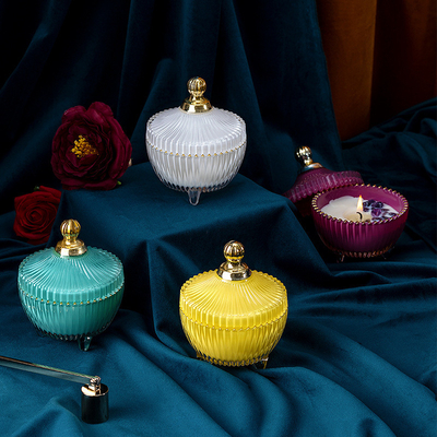 Tanaman Campuran Lilin Diabadikan Bunga Piala Emas Kustom Lilin Aromaterapi Buatan Tangan