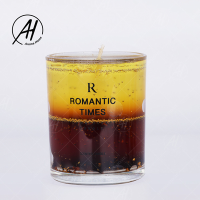 Pernikahan Romantis Real Flower Jar Kaca Lilin Soy Wax Aroma Jelly 7OZ 8OZ