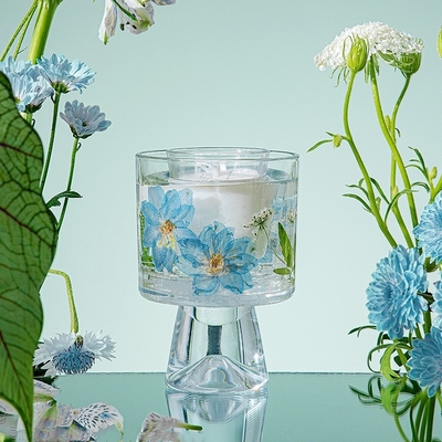 Velas Healing Immortal Flower Glass Crystal Cup Lilin Wangi Aromaterapi Dengan Tas