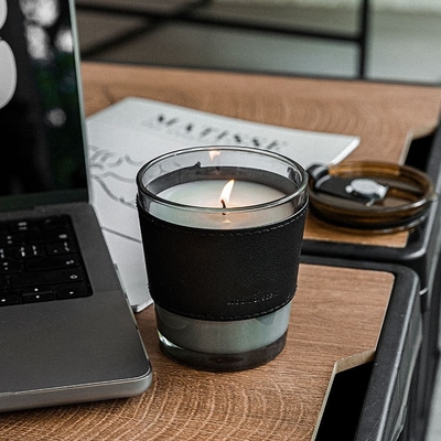 AROMA RUMAH Toples Gelas Kopi Hitam Mewah Lilin Wangi Lilin Kedelai