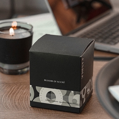 AROMA RUMAH Toples Gelas Kopi Hitam Mewah Lilin Wangi Lilin Kedelai