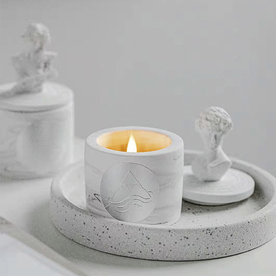2023 ECO David Plaster Gypsum Sculpture Fragrance Lilin Wangi Gardenia