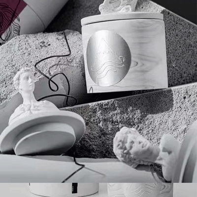 2023 ECO David Plaster Gypsum Sculpture Fragrance Lilin Wangi Gardenia
